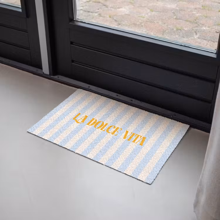 Deurmat - Oranje - Blauw - Strepen - La dolce vita — 2