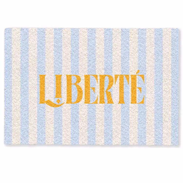 Deurmat - Oranje - Blauw - Strepen - Liberté — 1