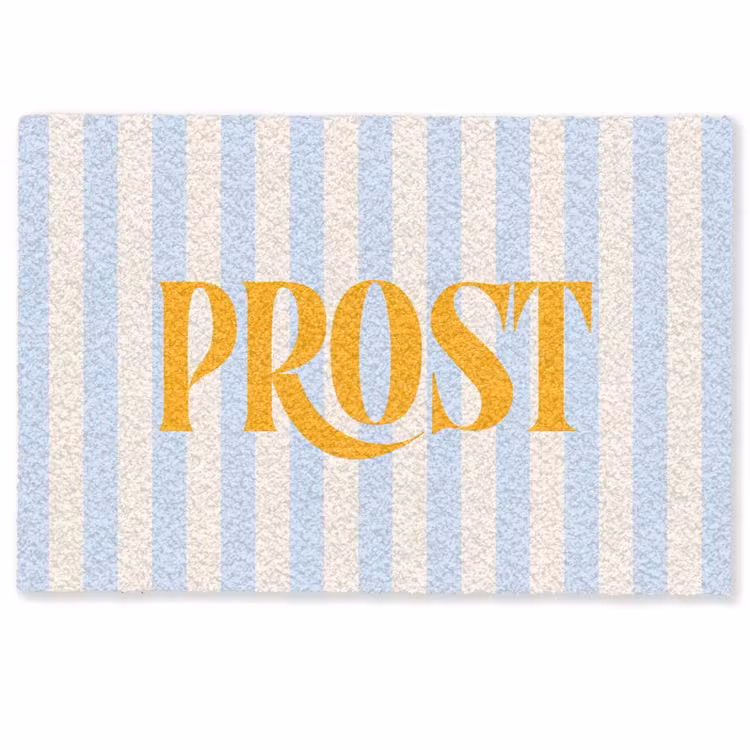 Deurmat - Oranje - Blauw - Strepen - Prost — 1