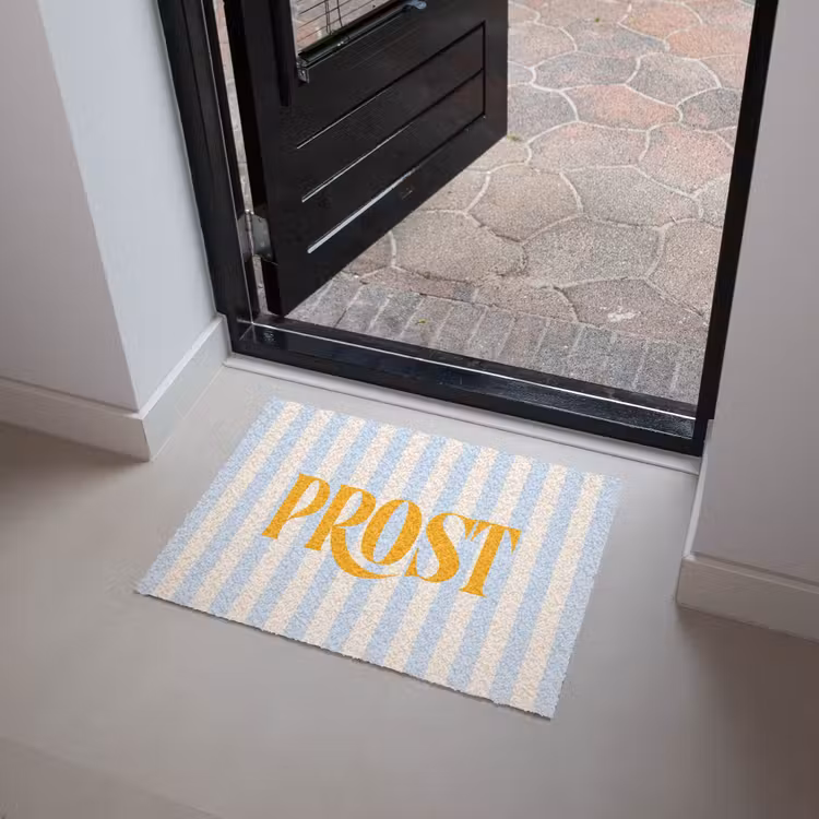 Deurmat - Oranje - Blauw - Strepen - Prost — 4