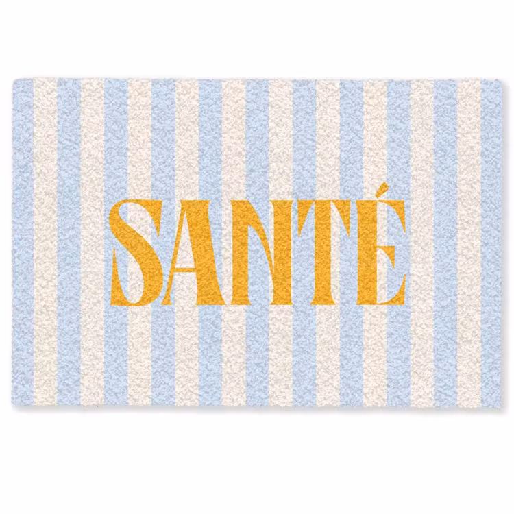 Deurmat - Oranje - Blauw - Strepen - Santé — 1