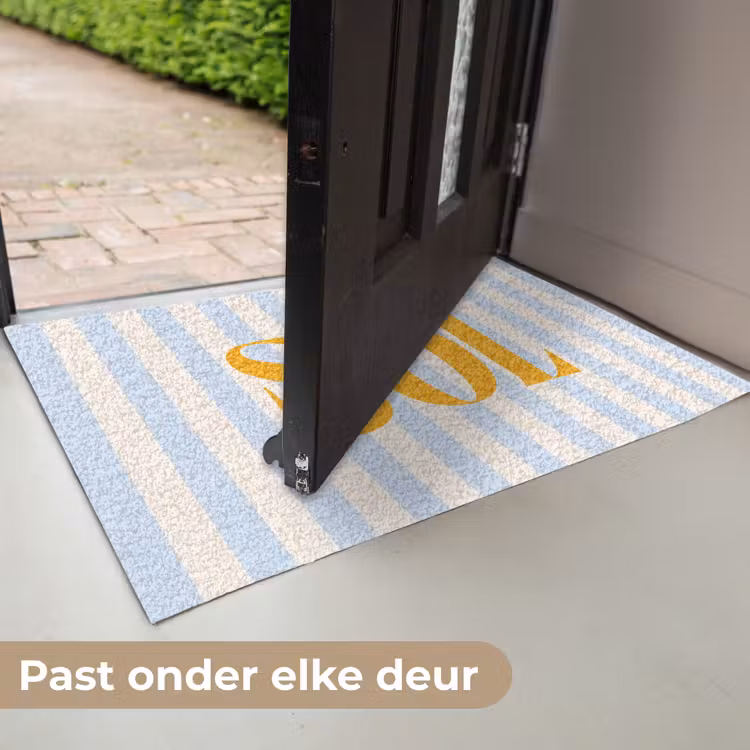 Deurmat - Oranje - Blauw - Strepen - Sol — 7