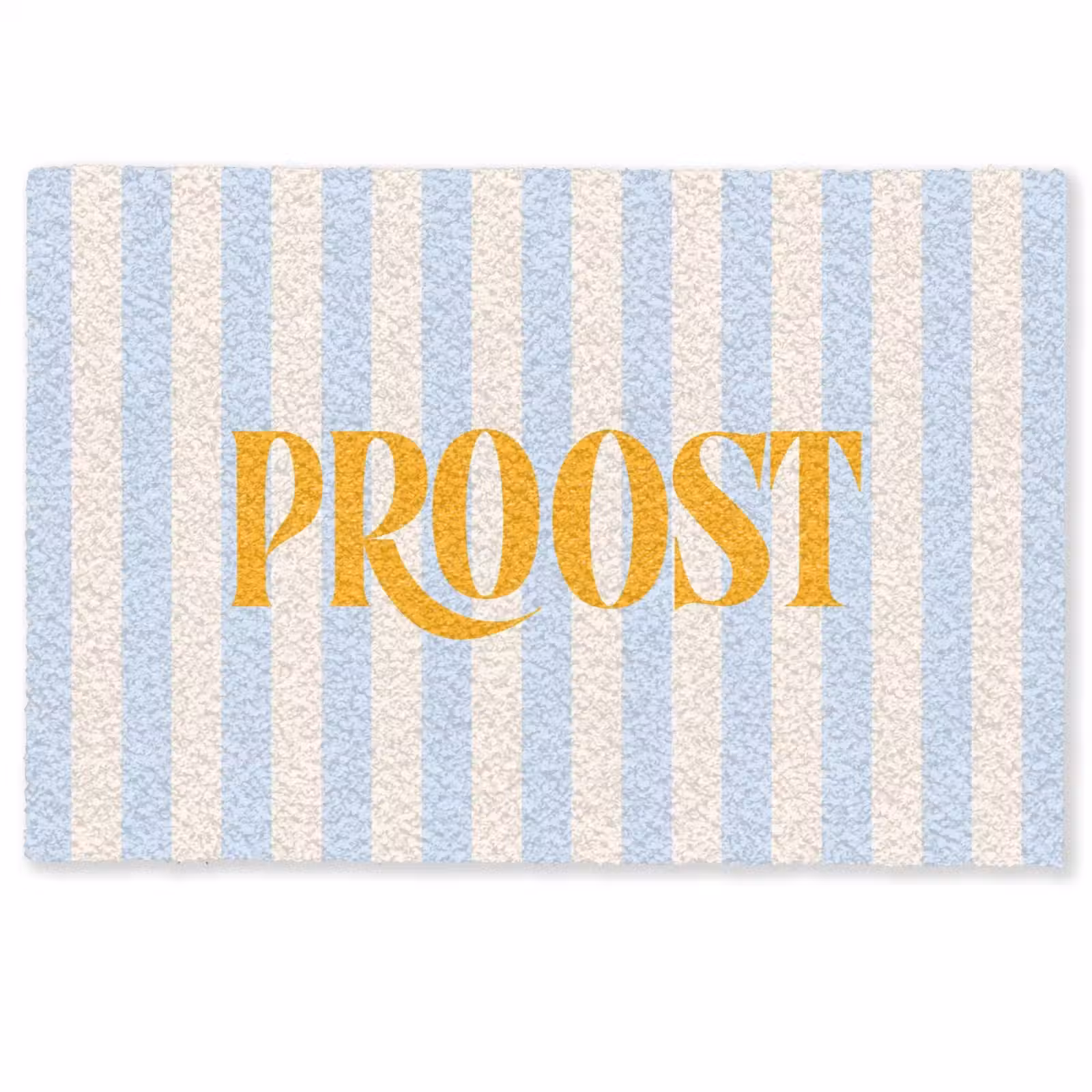 Deurmat - Oranje - Blauw - Strepen - Proost — 1