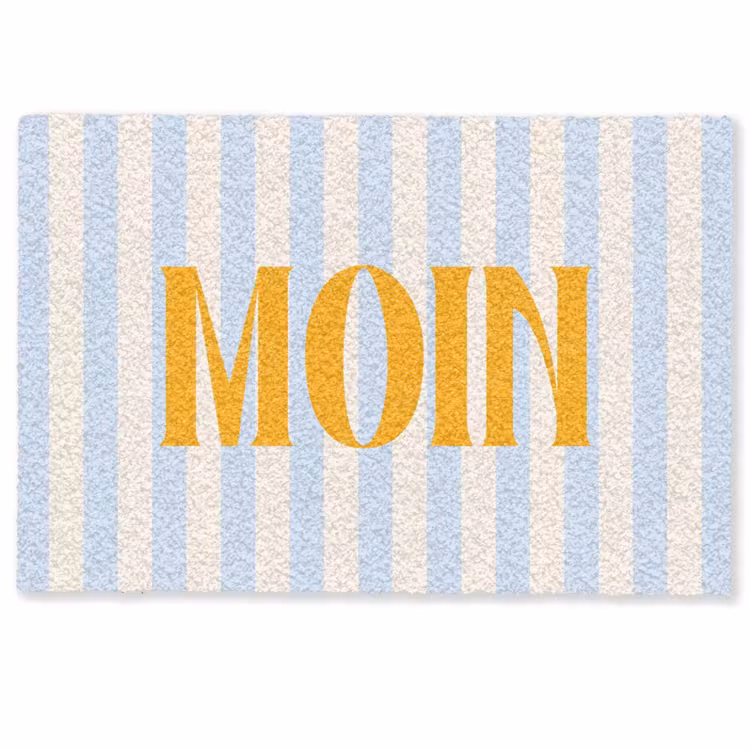 Deurmat - Oranje - Blauw - Strepen - Moin — 1