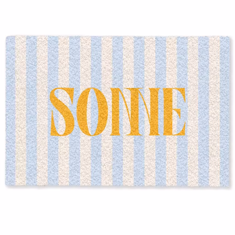 Deurmat - Oranje - Blauw - Strepen - Sonne — 1