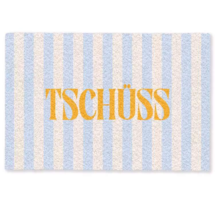 Deurmat - Oranje - Blauw - Strepen - Tschüss — 1