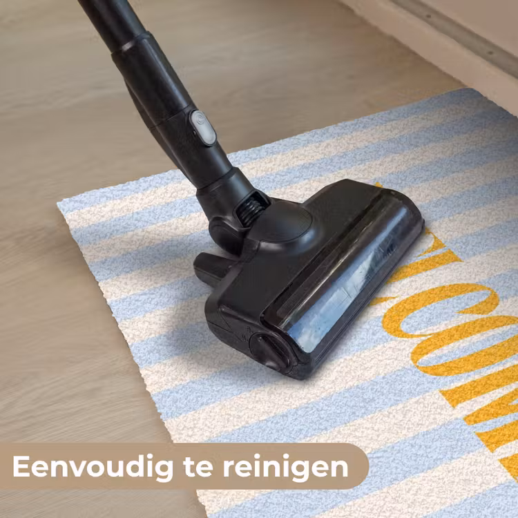 Deurmat - Oranje - Blauw - Strepen - Welcome — 9