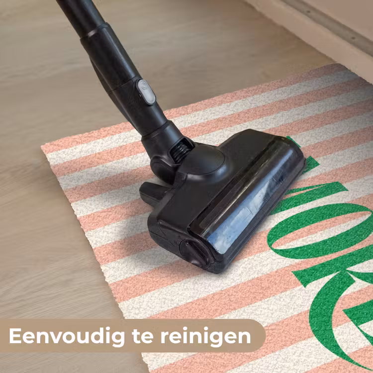 Deurmat - Zachtroze - Groen- Strepen - Amore — 9