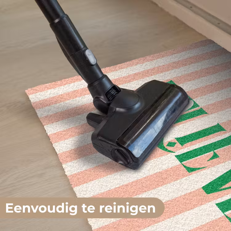 Deurmat - Zachtroze - Groen- Strepen - Believe — 9