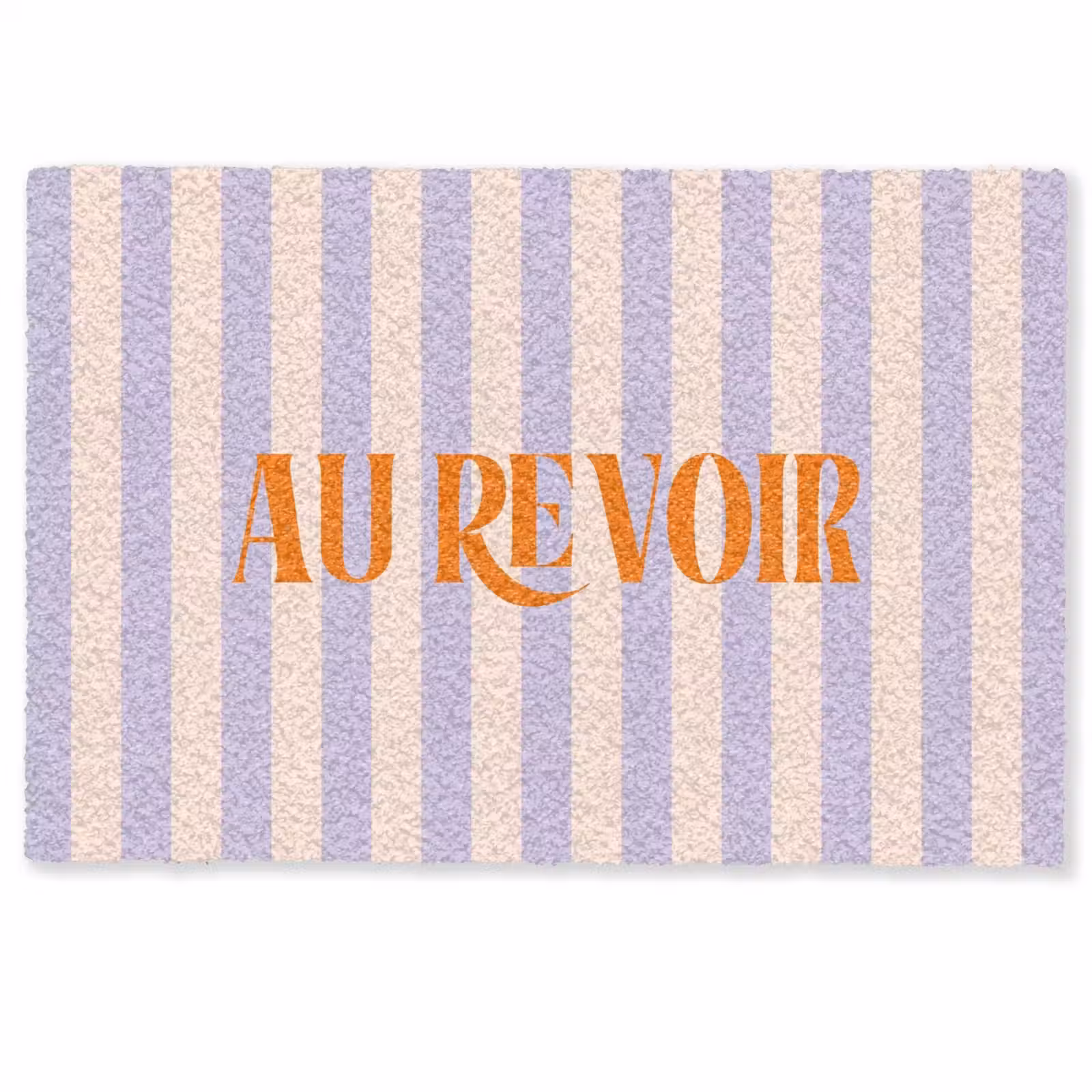 Deurmat - Lila - Oranje - Strepen - Au Revoir — 1