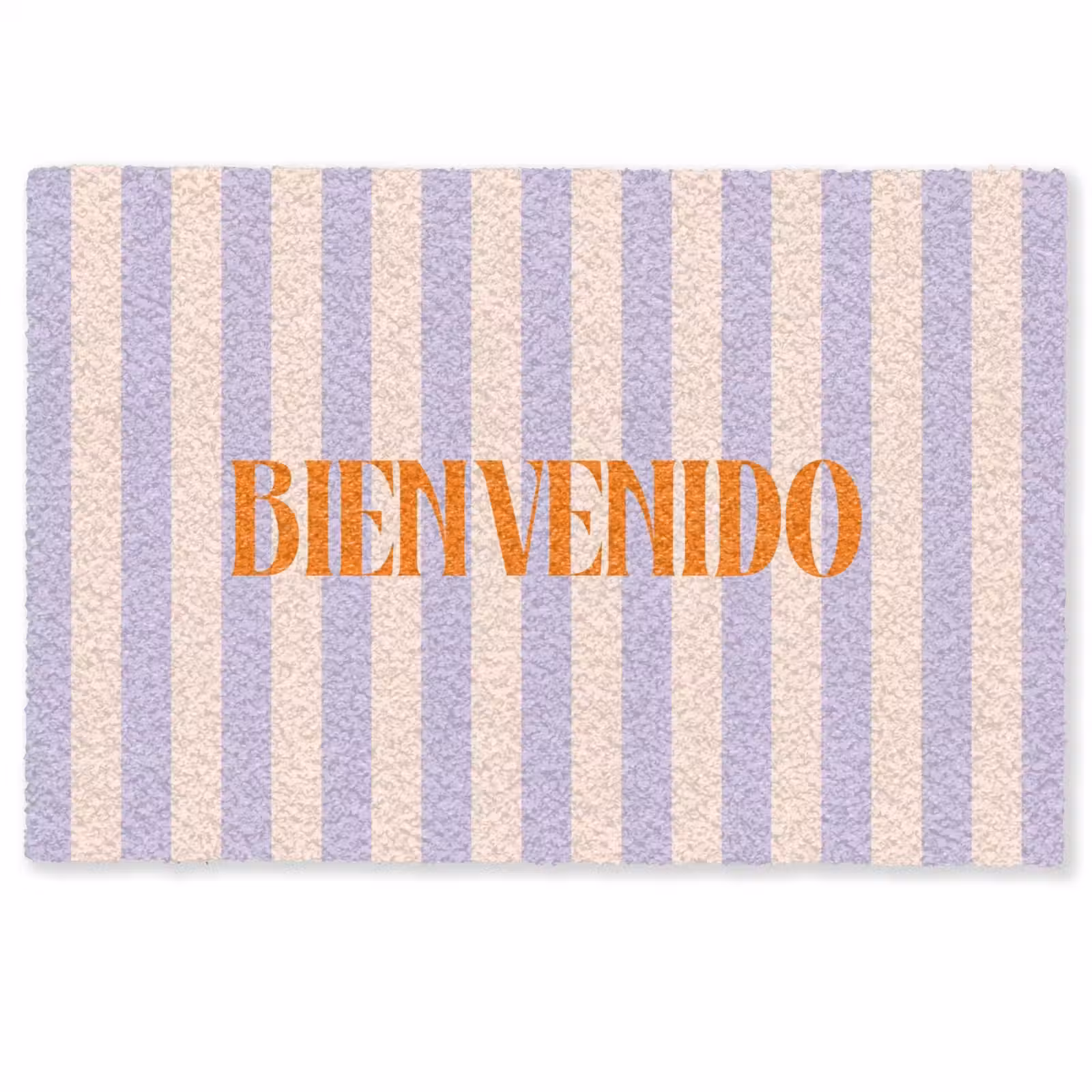 Deurmat - Lila - Oranje - Strepen - Bienvenido — 1