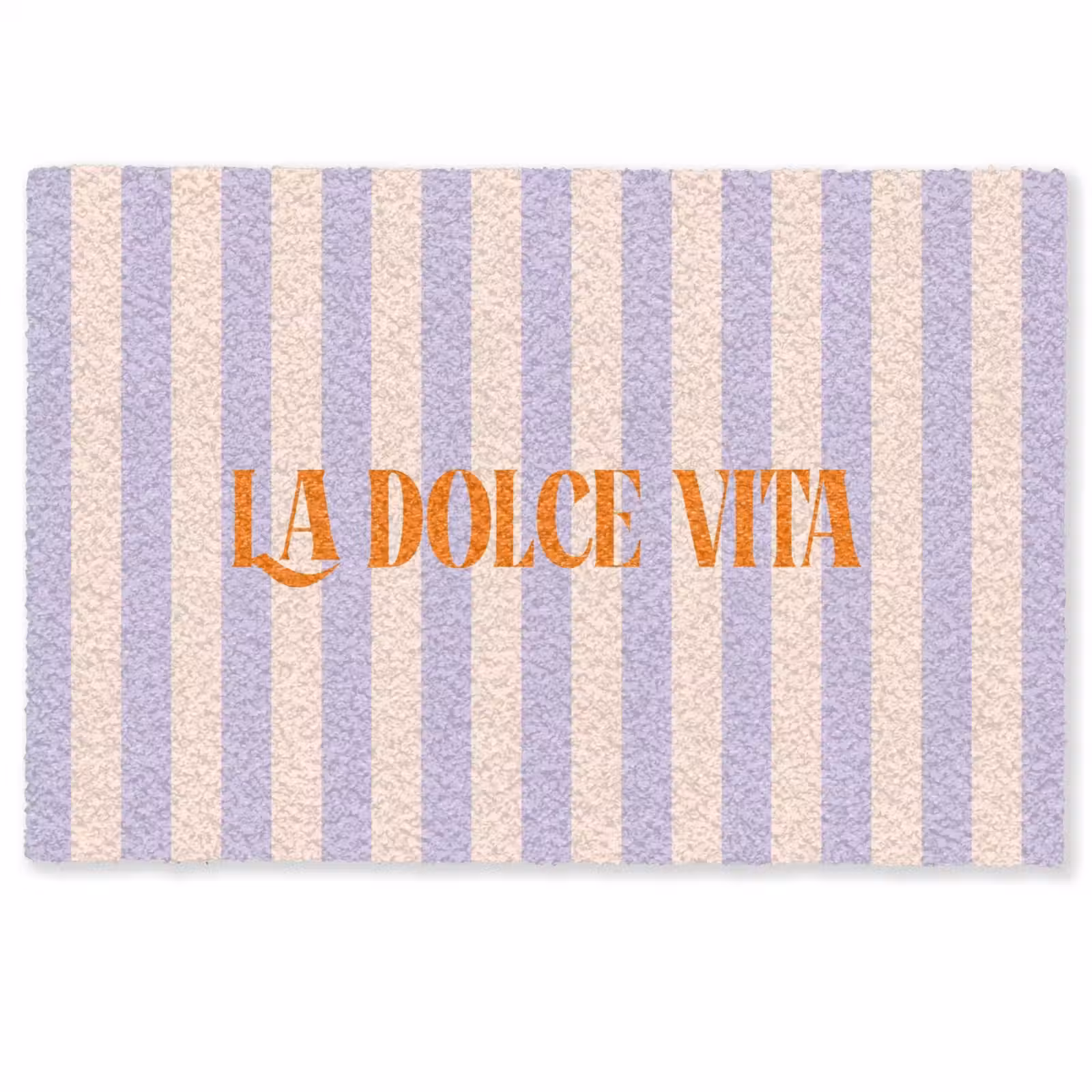 Deurmat - Lila - Oranje - Strepen - La Dolce Vita — 1