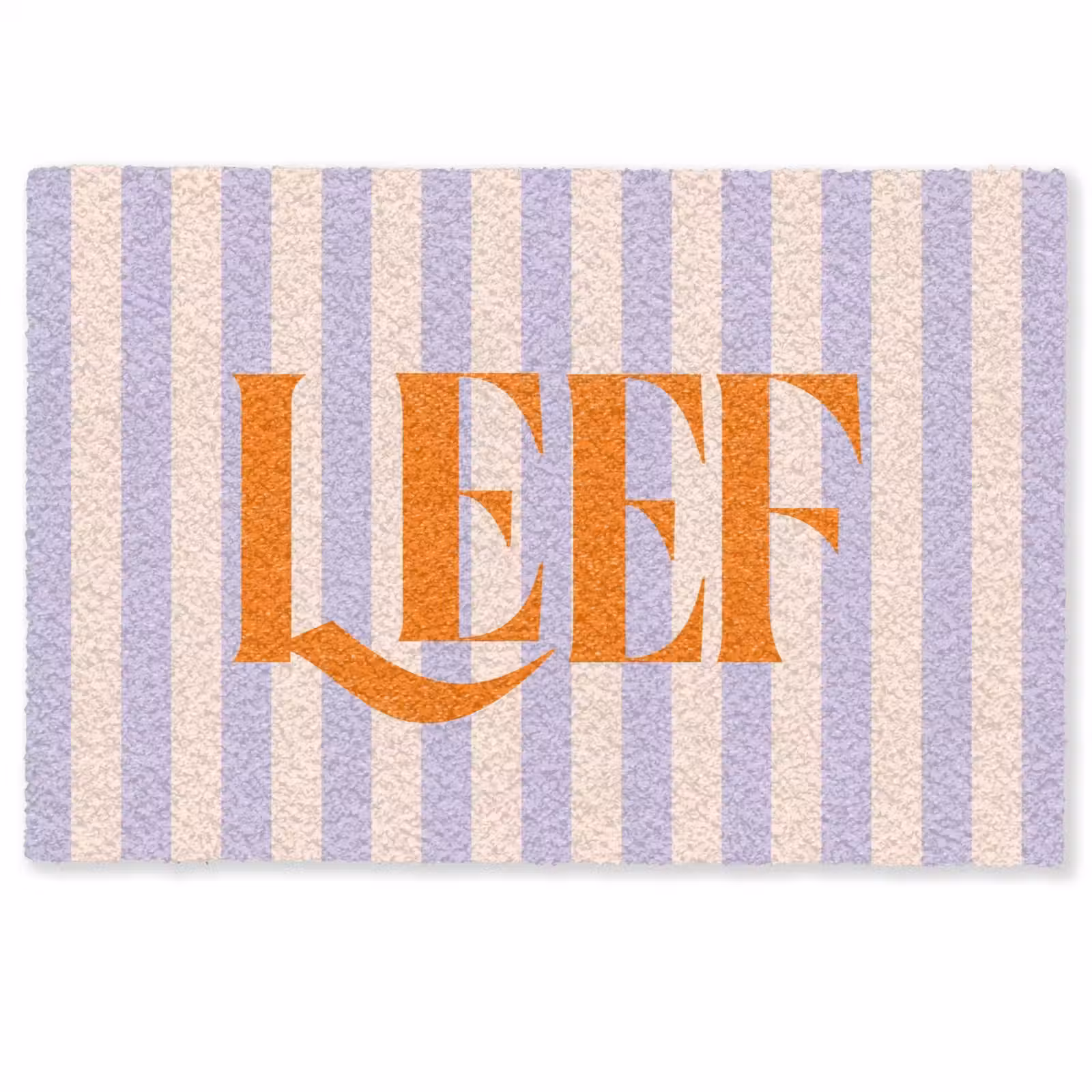 Deurmat - Lila - Oranje - Strepen - Leef — 1