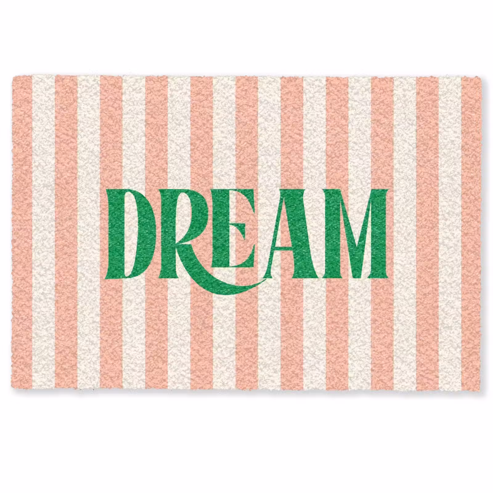 Deurmat - Zachtroze - Groen - Strepen - Dream — 1