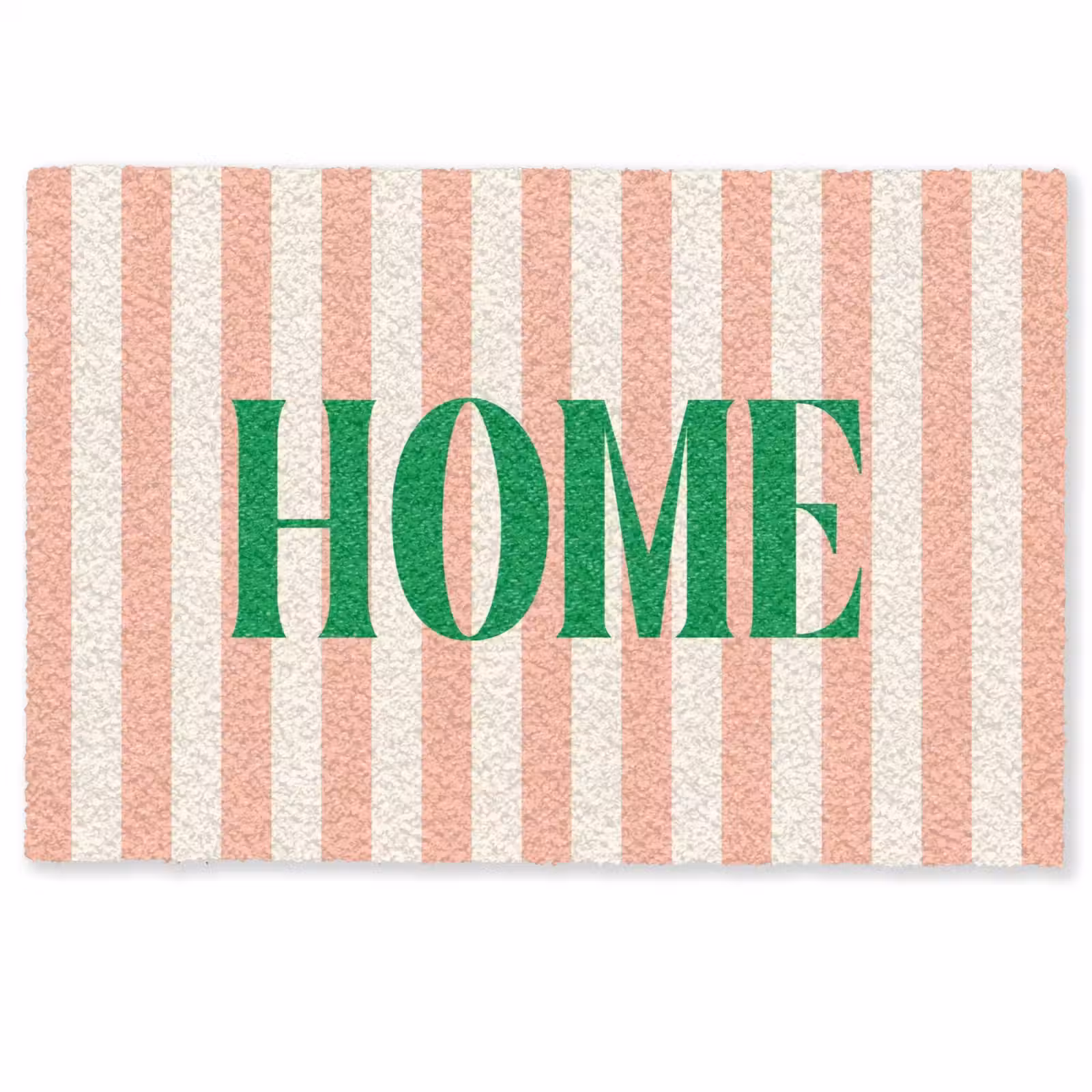 Deurmat - Zachtroze - Groen - Strepen - Home — 1