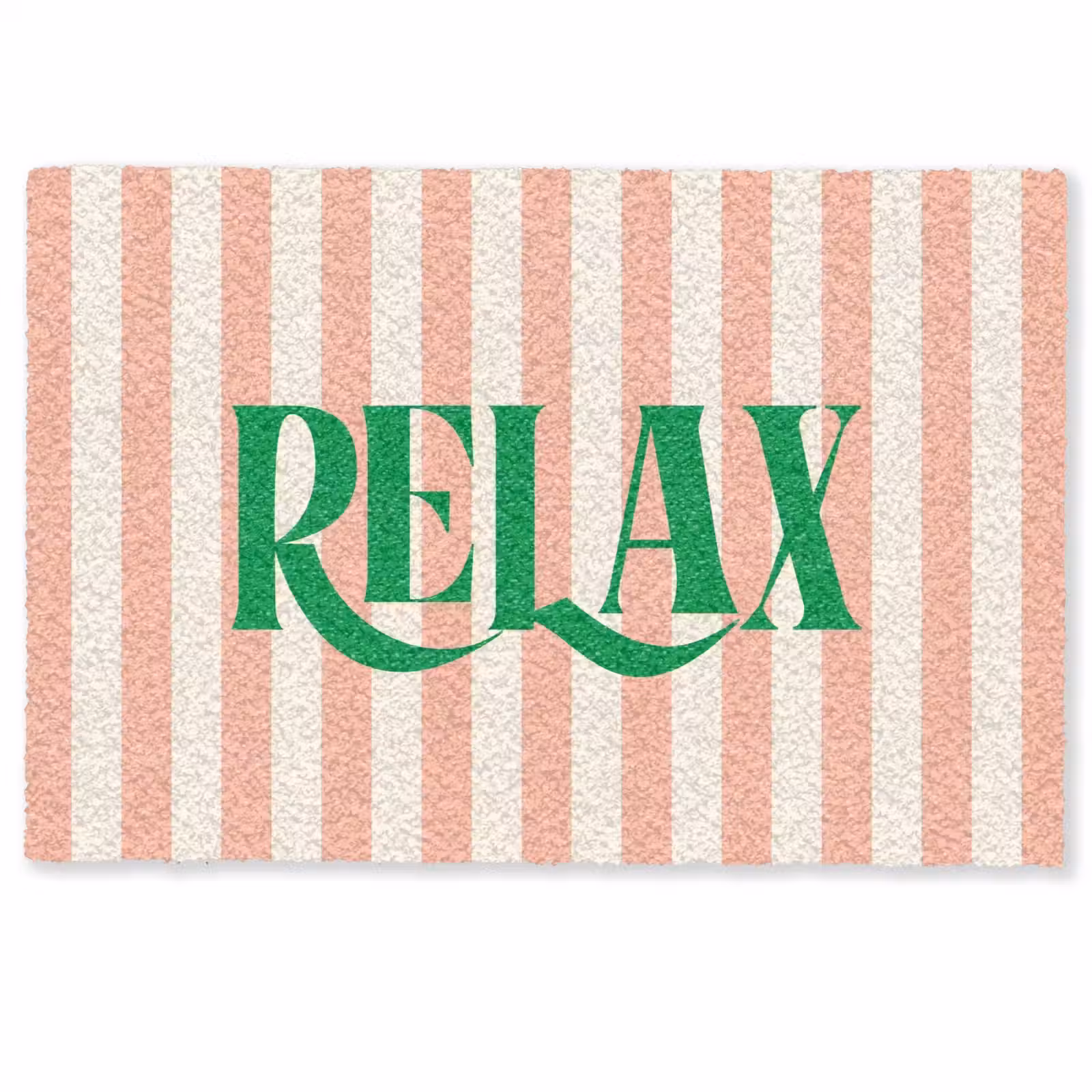 Deurmat - Zachtroze - Groen - Strepen - Relax — 1