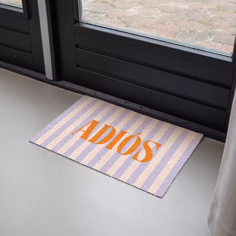 Deurmat - Lila - Oranje - Strepen - Adiós — 2