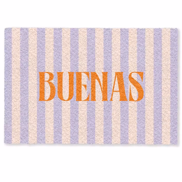 Deurmat - Lila - Oranje - Strepen - Buenas — 1