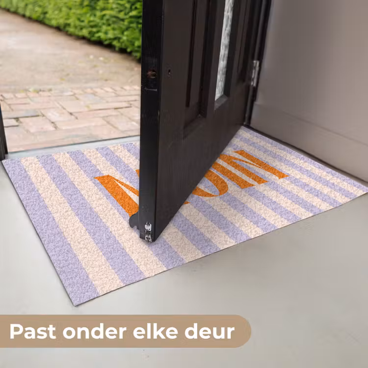Deurmat - Lila - Oranje - Strepen - Moin — 7