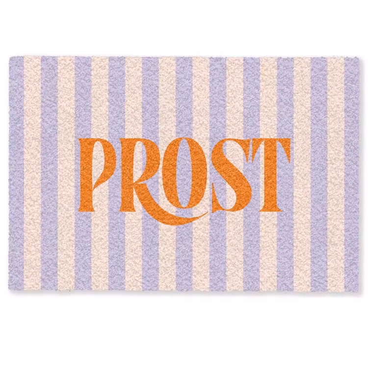 Deurmat - Lila - Oranje - Strepen - Prost — 1