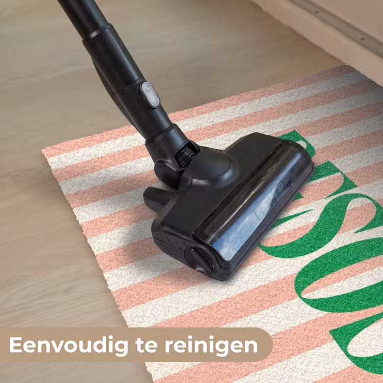 Deurmat - Zachtroze - Groen- Strepen - Besos — 9