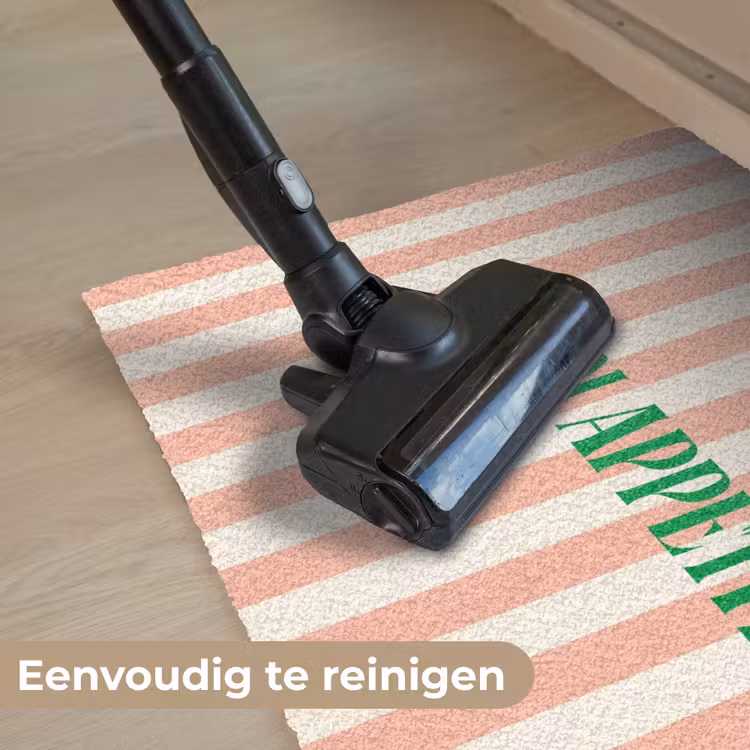 Deurmat - Zachtroze - Groen - Strepen - Buon Appetito — 9