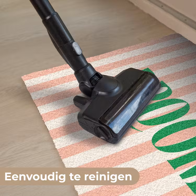 Deurmat - Zachtroze - Groen - Strepen - Droom — 9