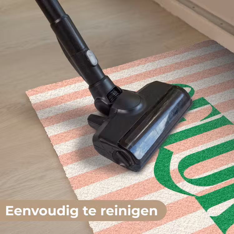 Deurmat - Zachtroze - Groen - Strepen - Geluk — 9