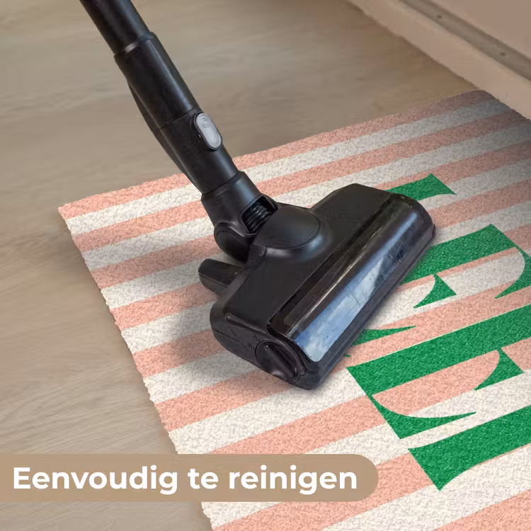 Deurmat - Zachtroze - Groen - Strepen - Leef — 9