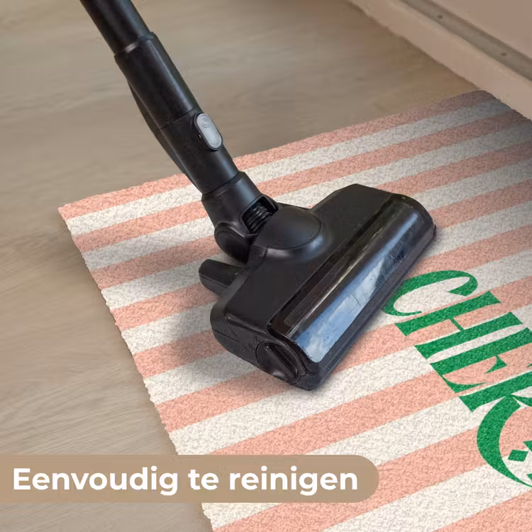 Deurmat - Zachtroze - Groen - Strepen - Ma Cherie — 9