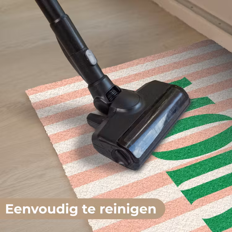 Deurmat - Zachtroze - Groen - Strepen - Moin — 9