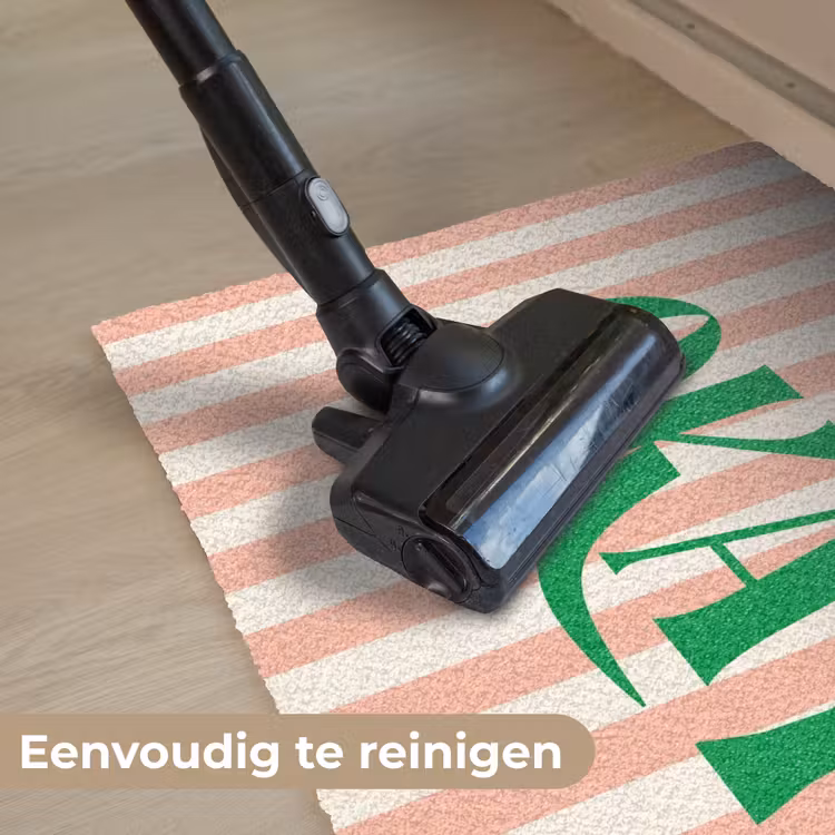 Deurmat - Zachtroze - Groen - Strepen - Okay — 9