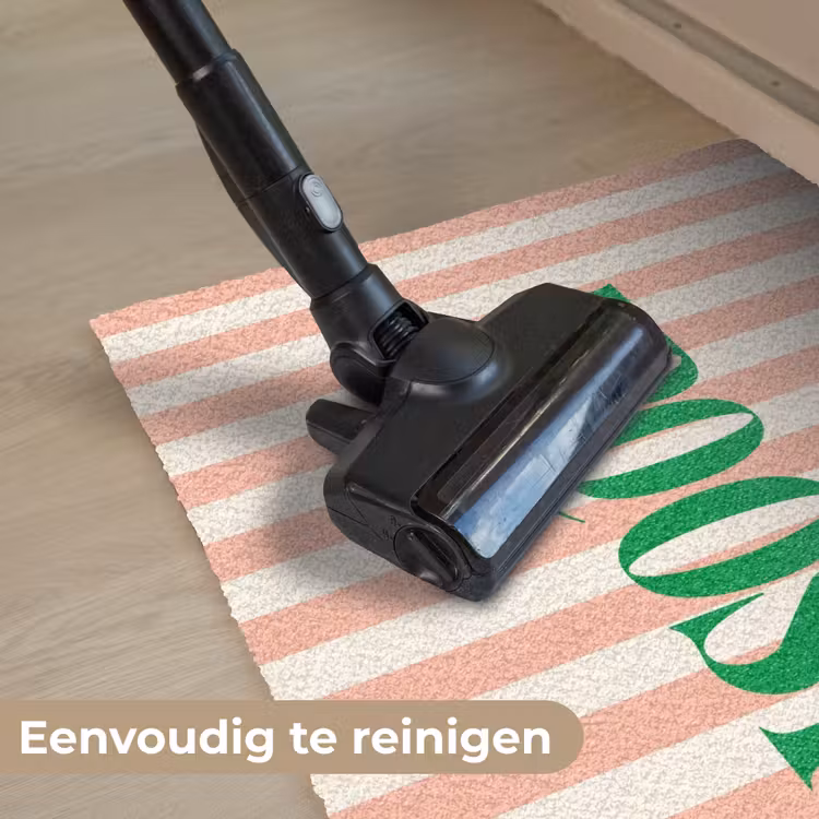 Deurmat - Zachtroze - Groen - Strepen - Proost — 9