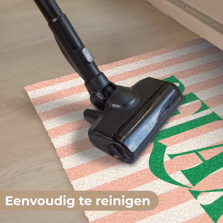 Deurmat - Zachtroze - Groen - Strepen - Relax — 9