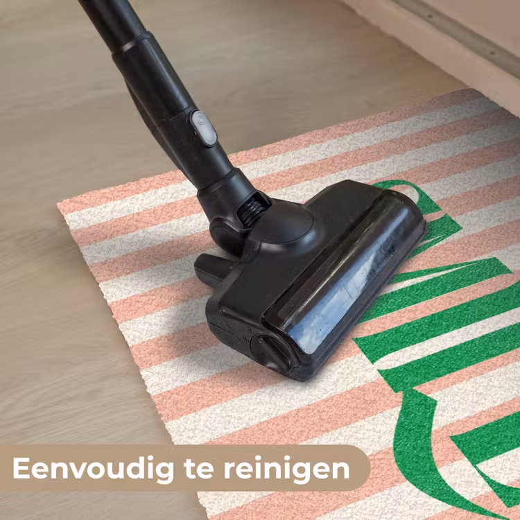 Deurmat - Zachtroze - Groen - Strepen - Smile — 9