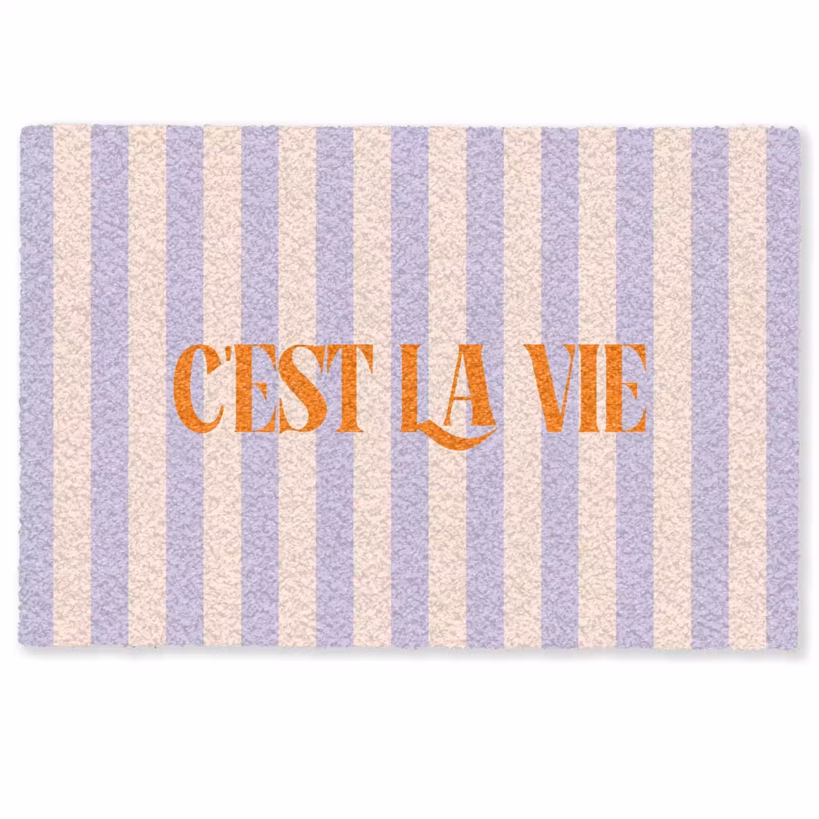 Deurmat - Lila - Oranje - Strepen - C'est La Vie — 1