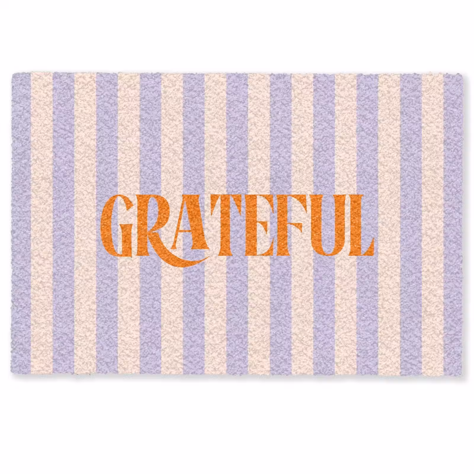 Deurmat - Lila - Oranje - Strepen - Grateful — 1