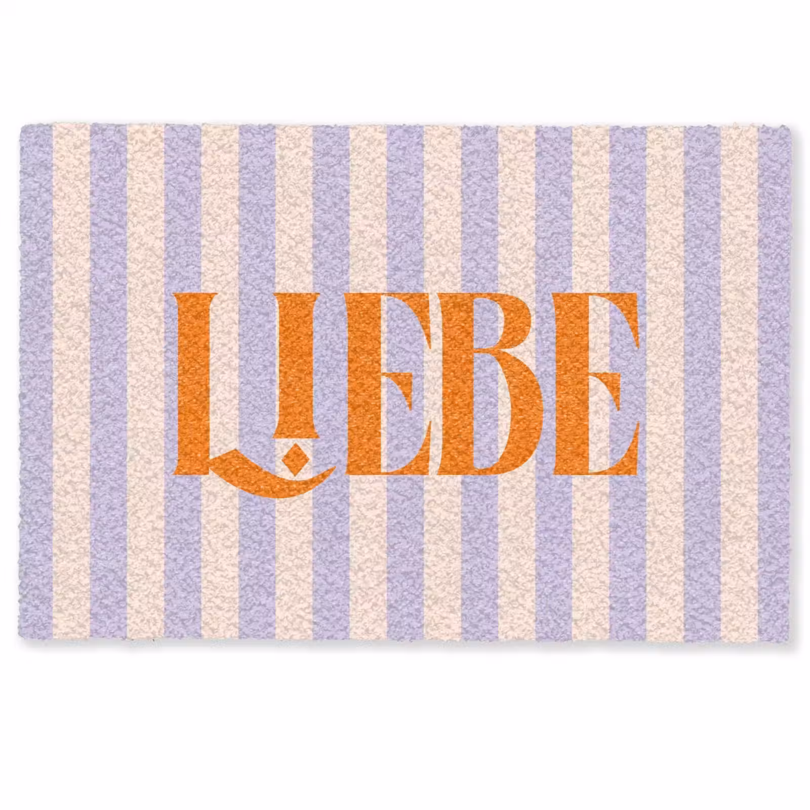 Deurmat - Lila - Oranje - Strepen - Liebe — 1