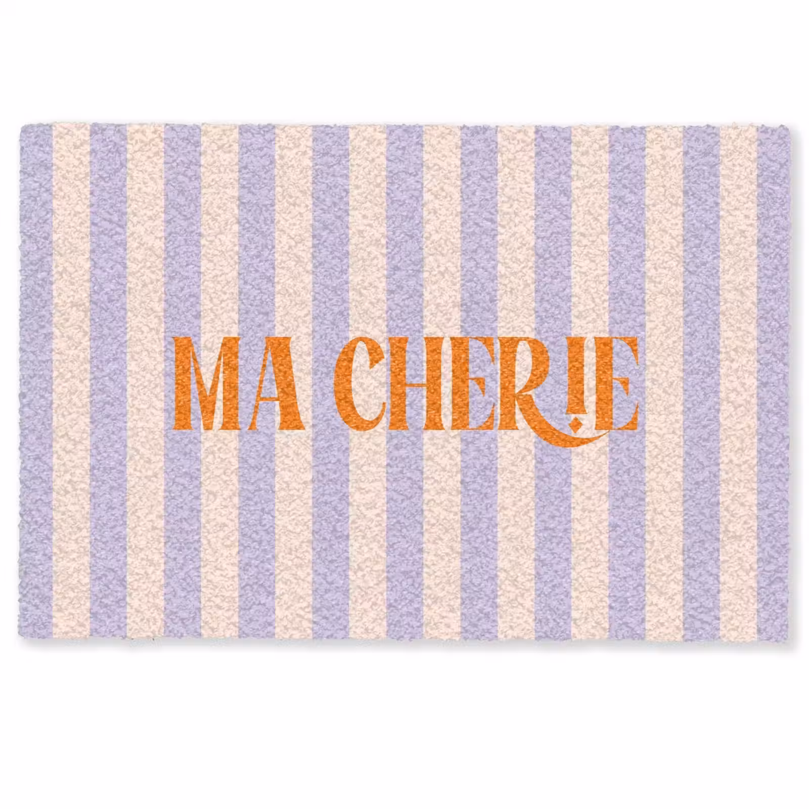 Deurmat - Lila - Oranje - Strepen - Ma Cherie — 1