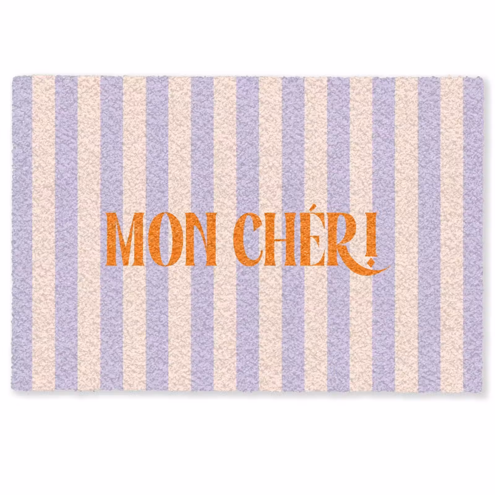 Deurmat - Lila - Oranje - Strepen - Mon Chéri — 1