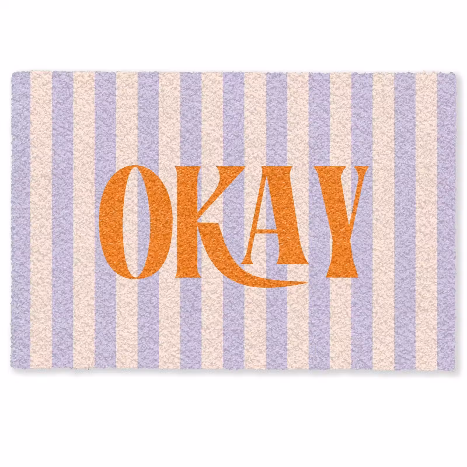Deurmat - Lila - Oranje - Strepen - Okay — 1