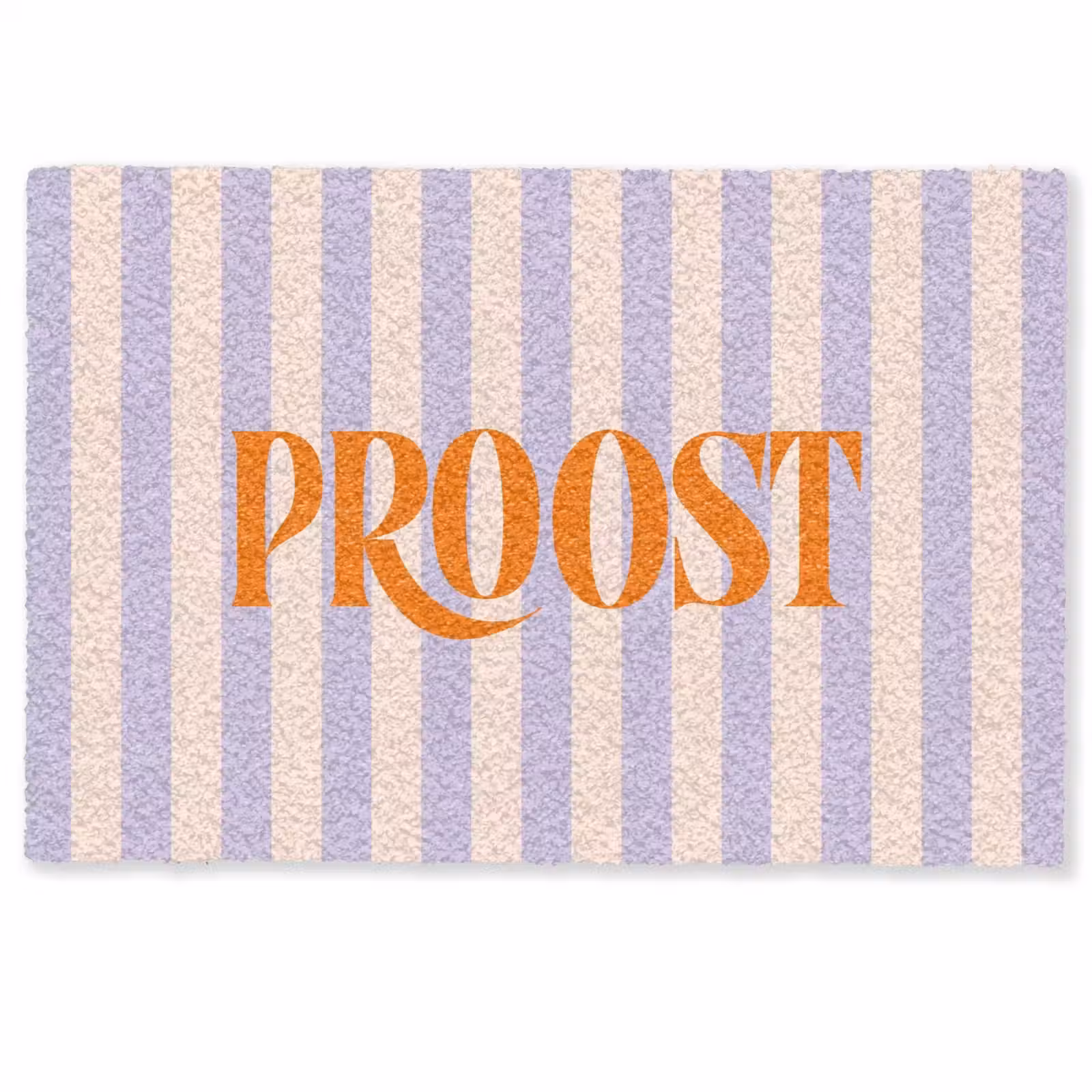 Deurmat - Lila - Oranje - Strepen - Proost — 1