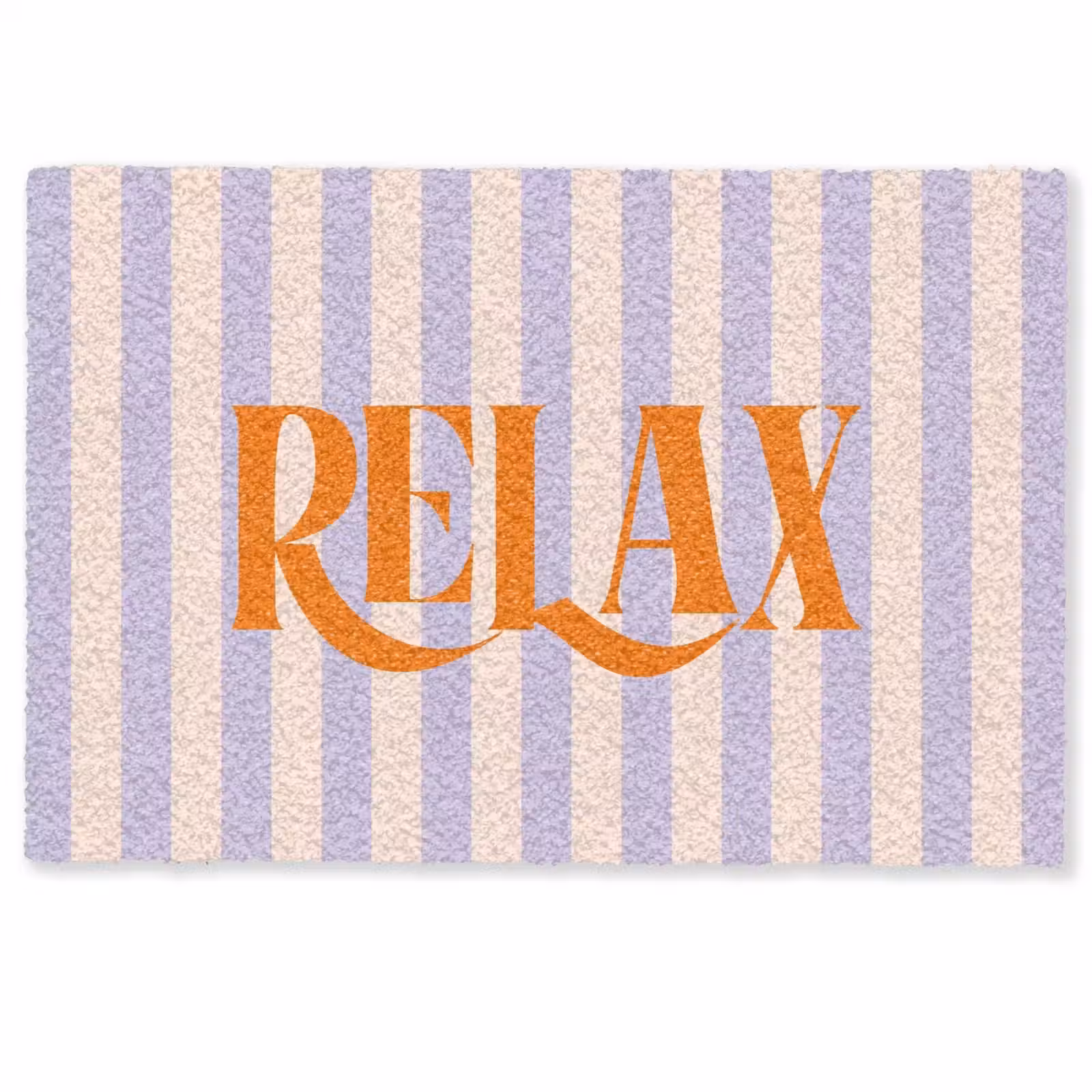 Deurmat - Lila - Oranje - Strepen - Relax — 1