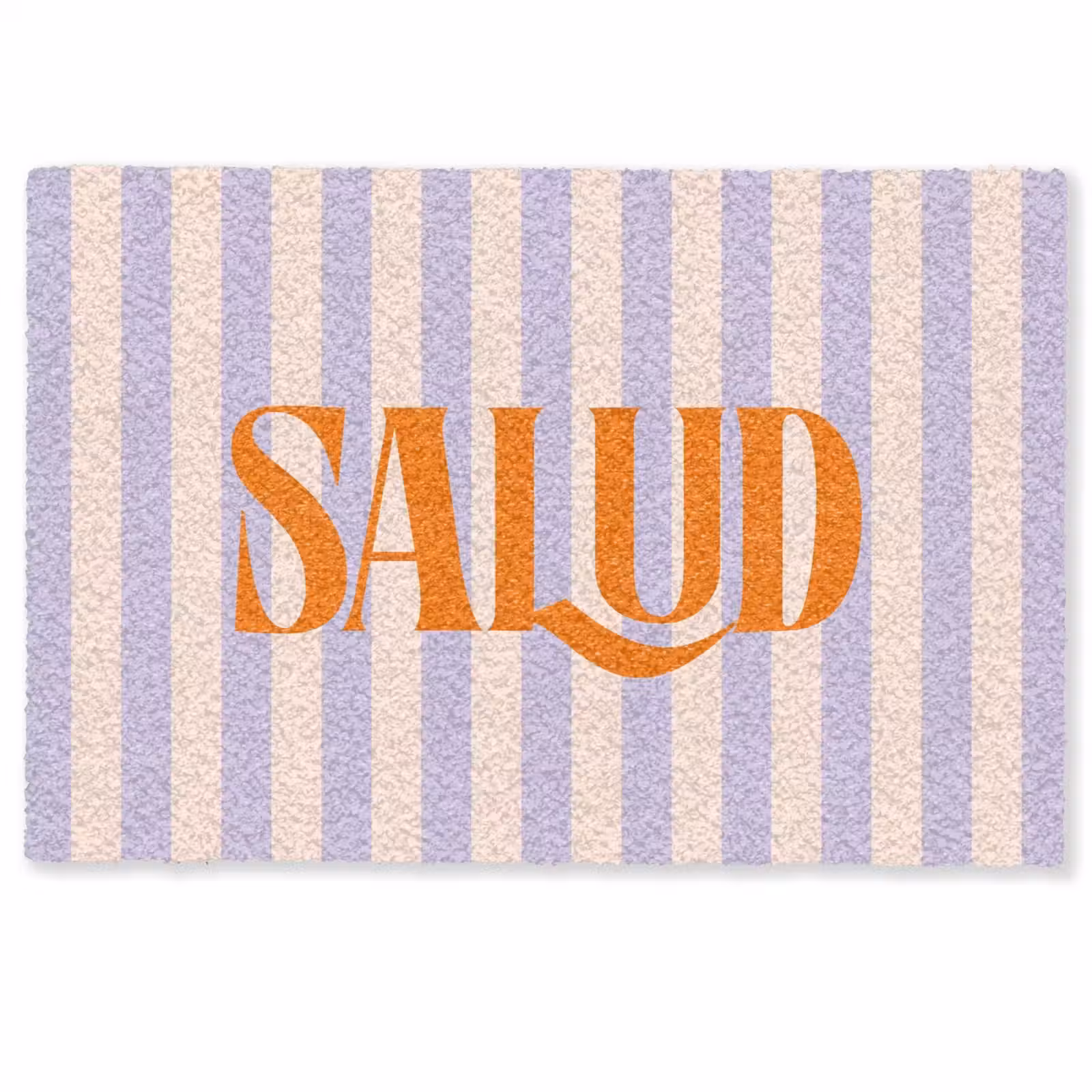 Deurmat - Lila - Oranje - Strepen - Salud — 1
