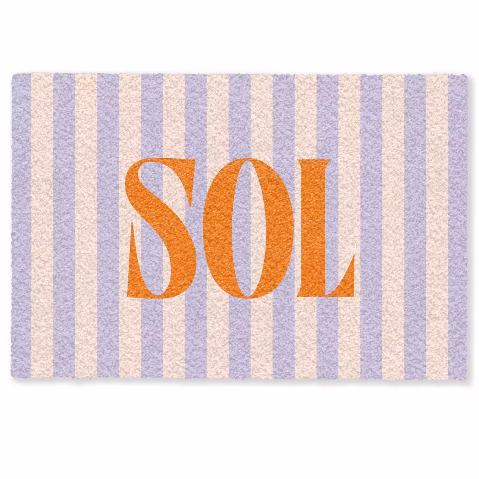 Deurmat - Lila - Oranje - Strepen - Sol — 1