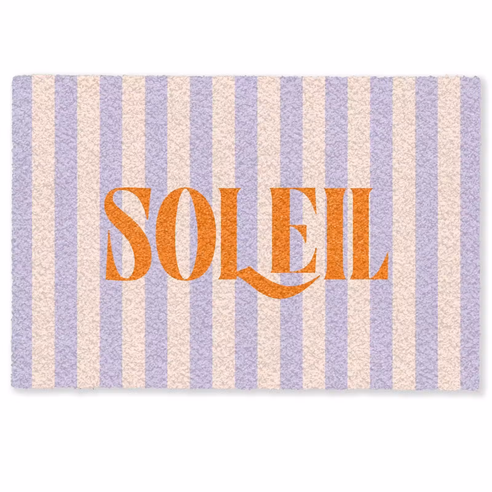 Deurmat - Lila - Oranje - Strepen - Soleil — 1
