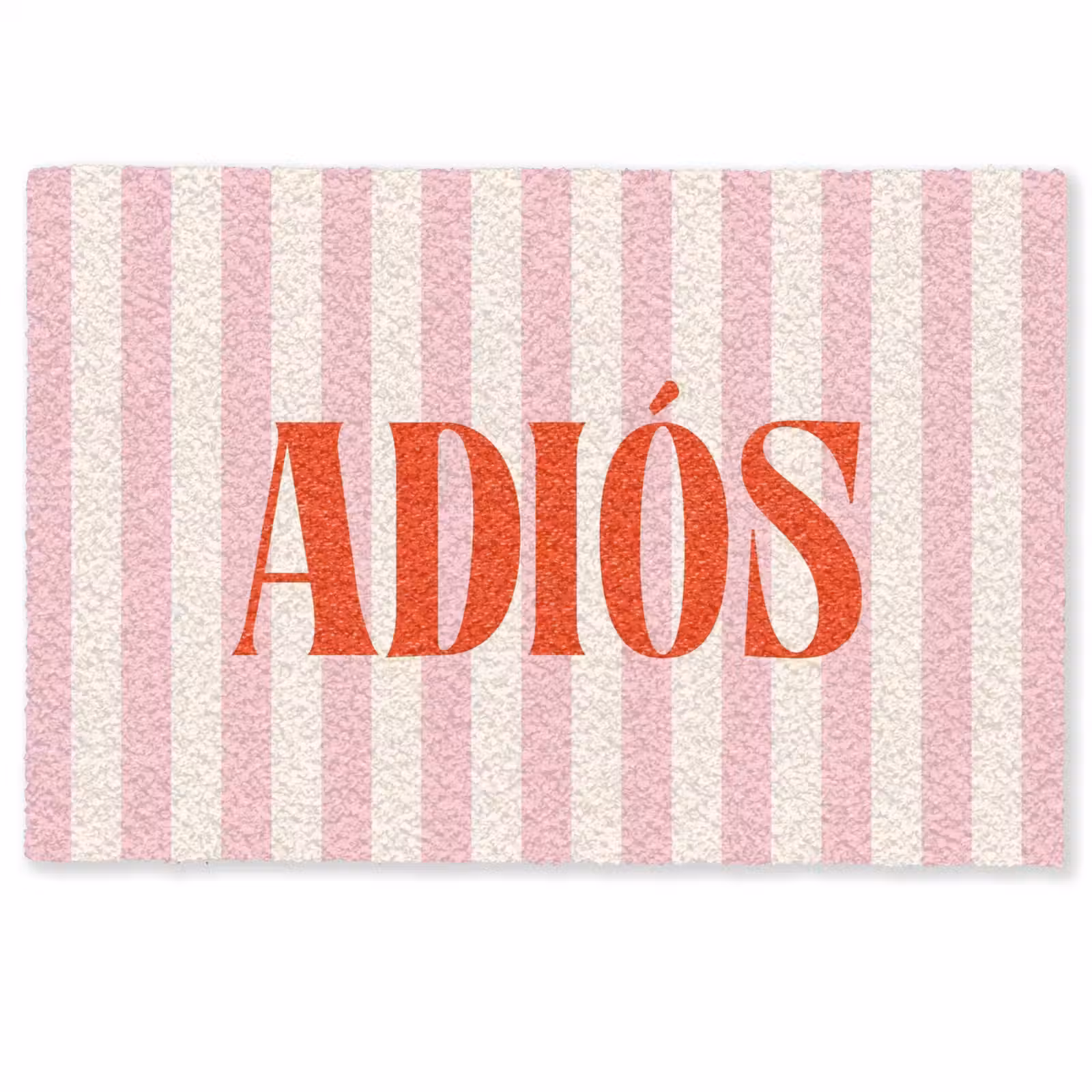 Deurmat - Zachtroze - Rood - Strepen - Adiós — 1