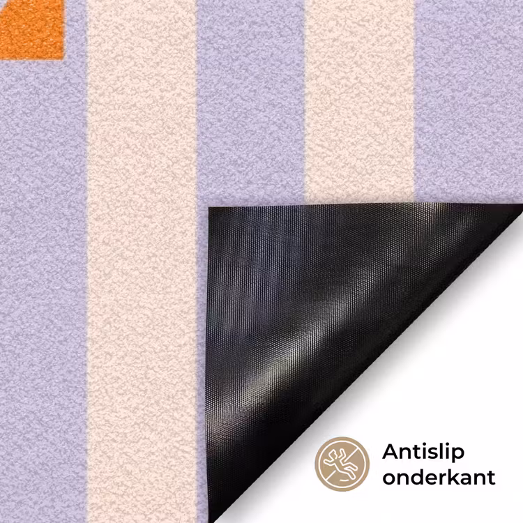 Deurmat - Lila - Oranje - Strepen - Chill — 6