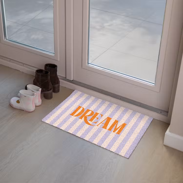 Deurmat - Lila - Oranje - Strepen - Dream — 8