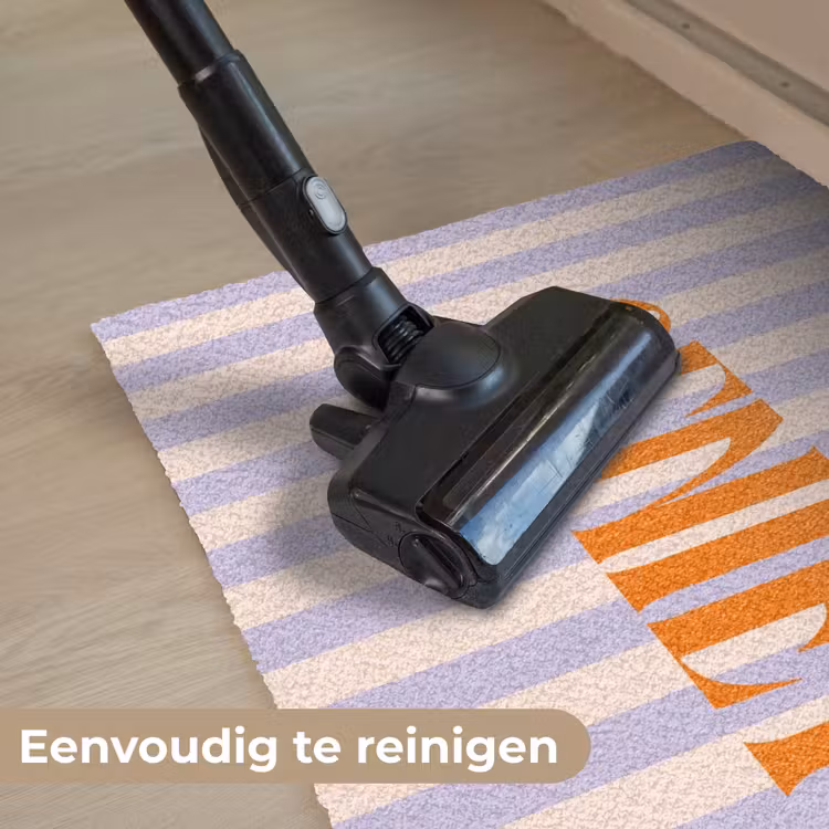 Deurmat - Lila - Oranje - Strepen - Geniet — 9